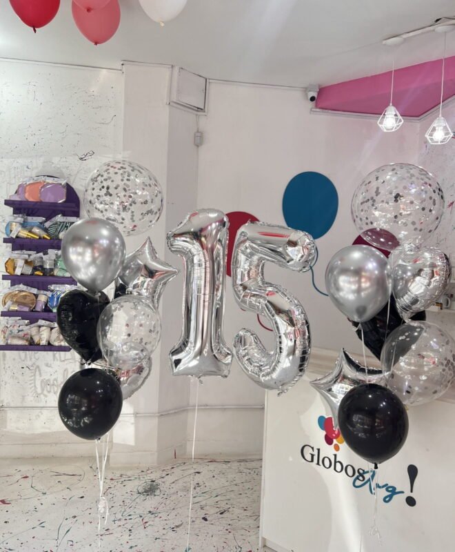 Ramo de globos premium b/p