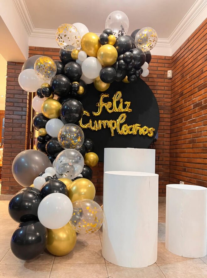Mobiliario y arco organico 3,5mts