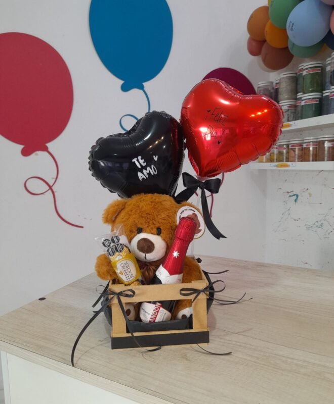 Caja Peluche Y Champgne