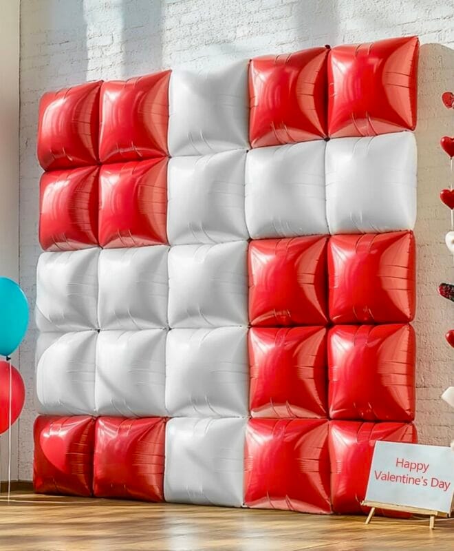 Pared de Globos Cubos XOXO