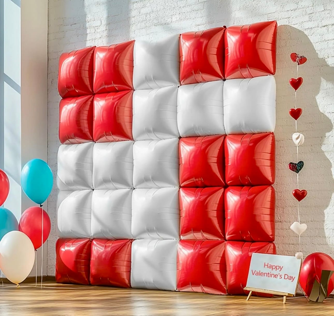 Pared de Globos Cubos XOXO