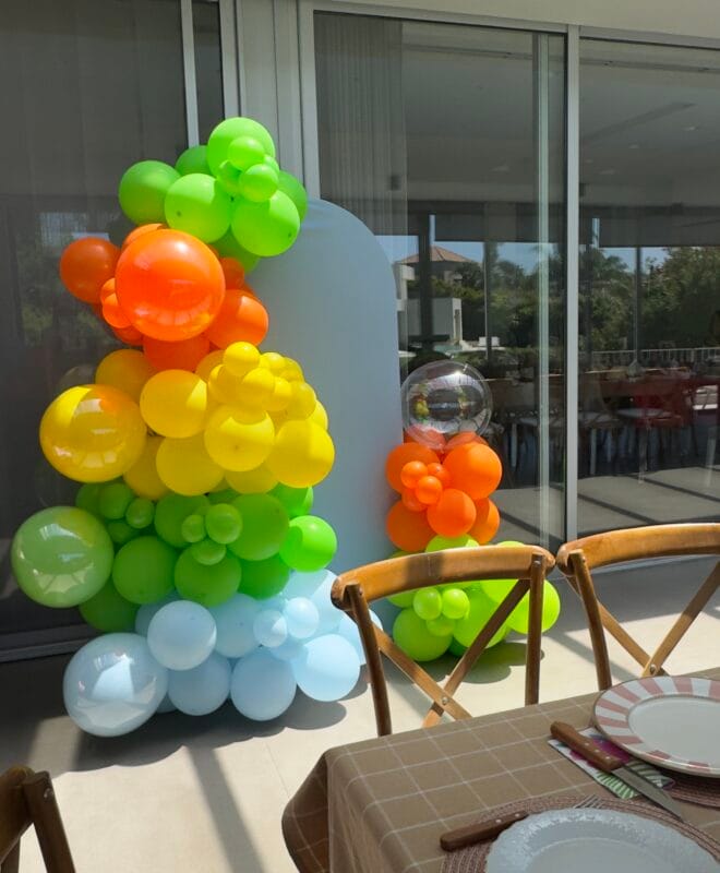 Arco de Globos Aloha + Panel